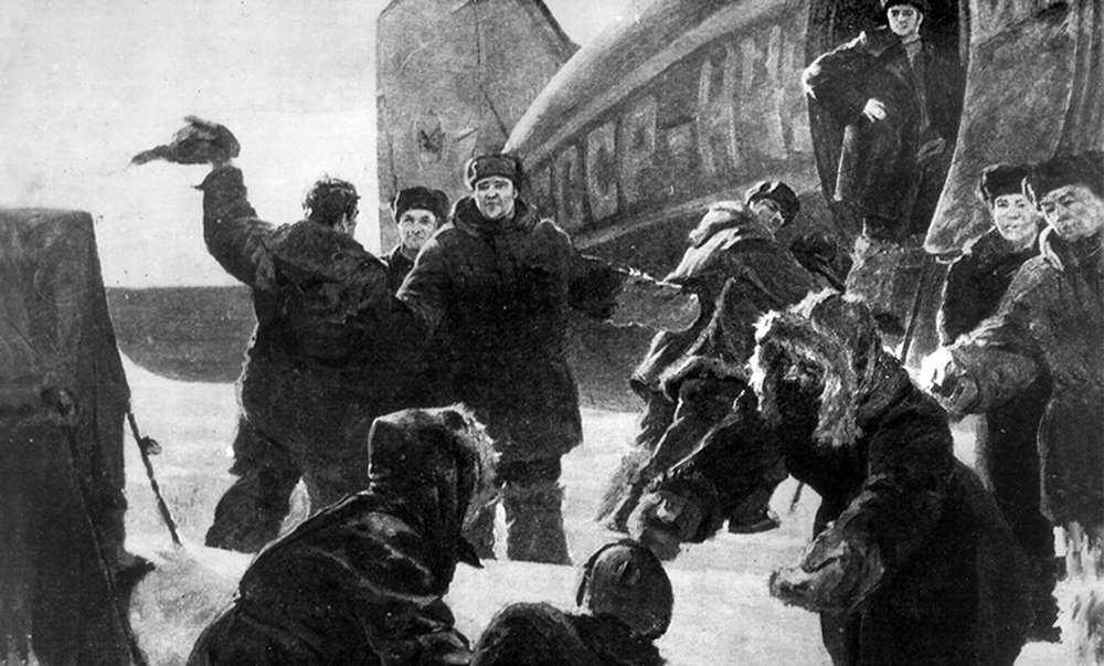 Горбунова Людмила, РНАН, художник Рубан Экипаж Перова спасает бельгийских полярников